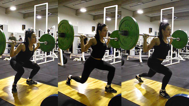 Barbell Jump Lunge