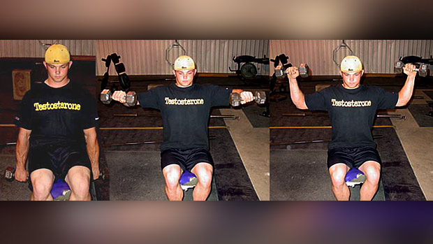 Seated Dumbbell External Rotation