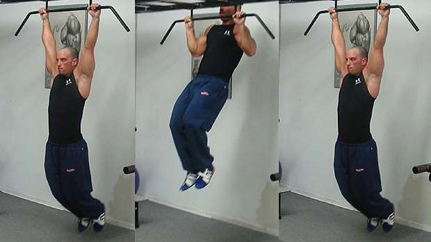 Mid-grip pull-ups