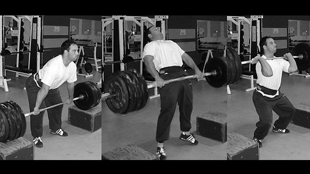 Power Clean from Blocks