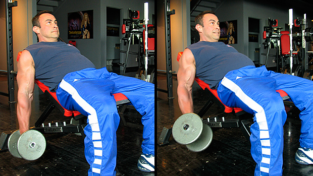 Low Incline Offset Dumbbell Curl 1